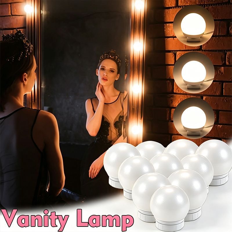 Dressing Table Vanity With Lighted Mirror - Комплект из 10 светодиодных лампочек для