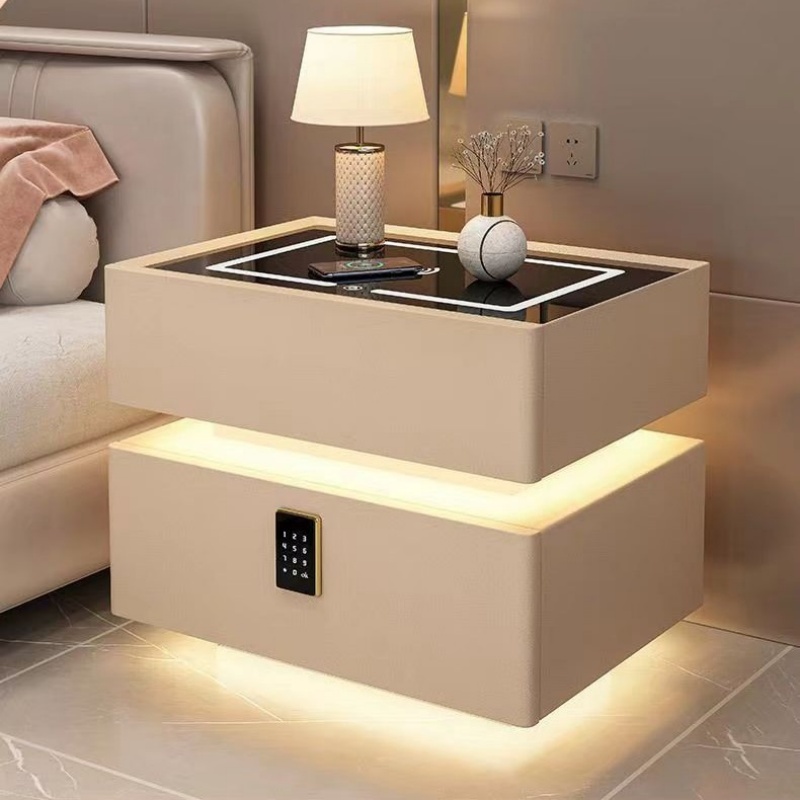 Solid Wood Nightstand 2 Drawers - Прикроватная тумбочка из цельного дерева в
