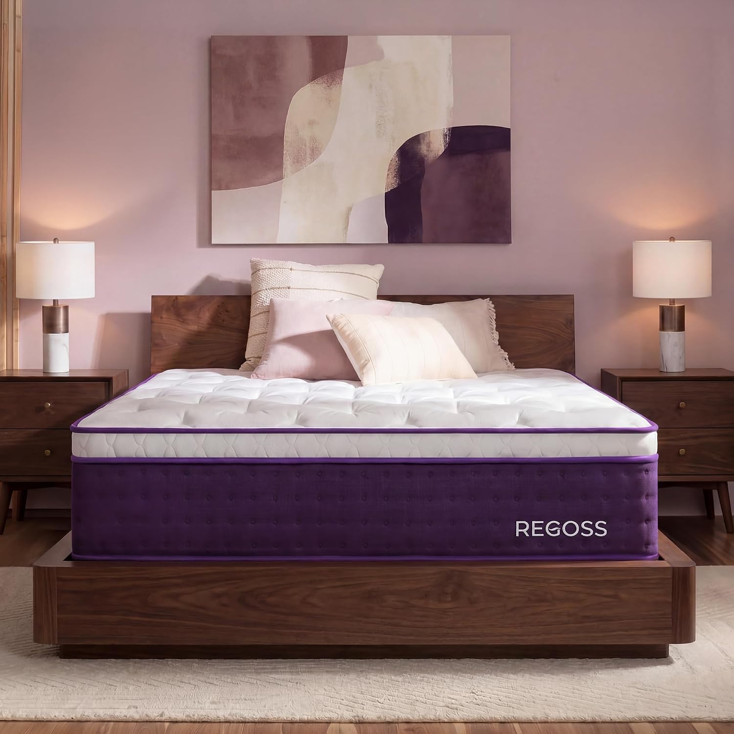 Memory Foam Mattress In A Box Queen - Мягкий плюшевый матрас Queen-размера, 12 дюймов,