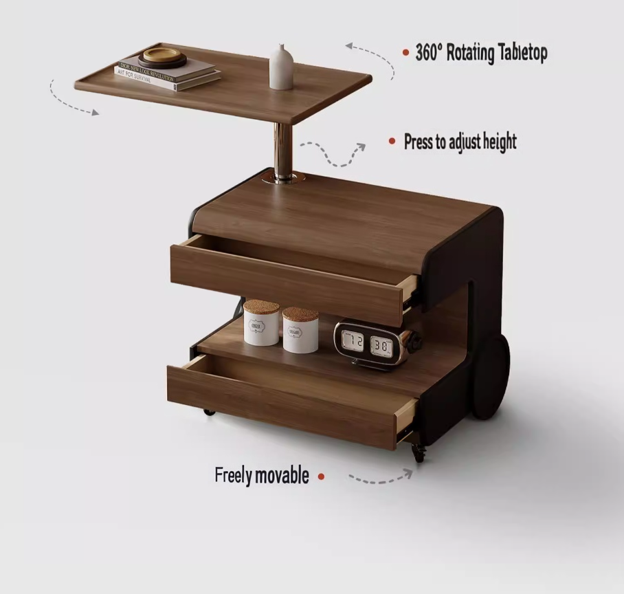 #   Прикроватная тумбочка из м – обзор и цена Solid Wood Nightstand 2 Drawers