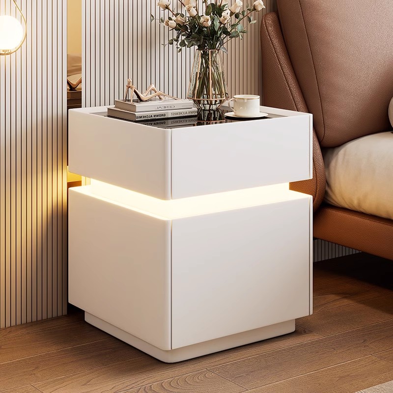 Интеллектуальная прикроватная  – обзор и цена Solid Wood Nightstand 2 Drawers