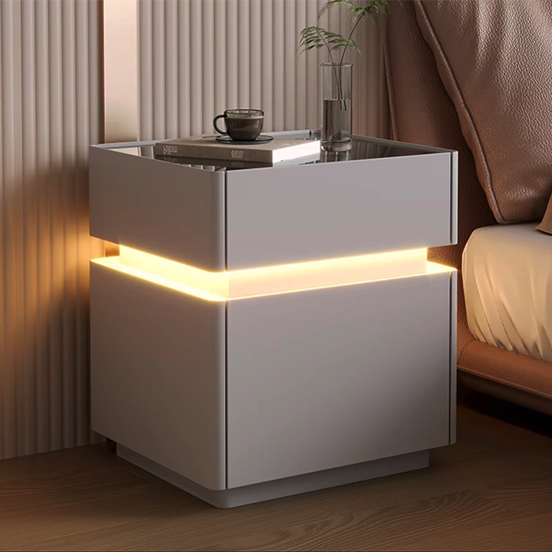 Интеллектуальная прикроватная  – обзор и цена Solid Wood Nightstand 2 Drawers