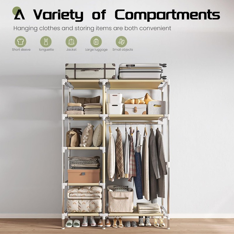 Портативный шкаф, отдельно сто – обзор и цена Wardrobe Closet Portable Fabric Cover