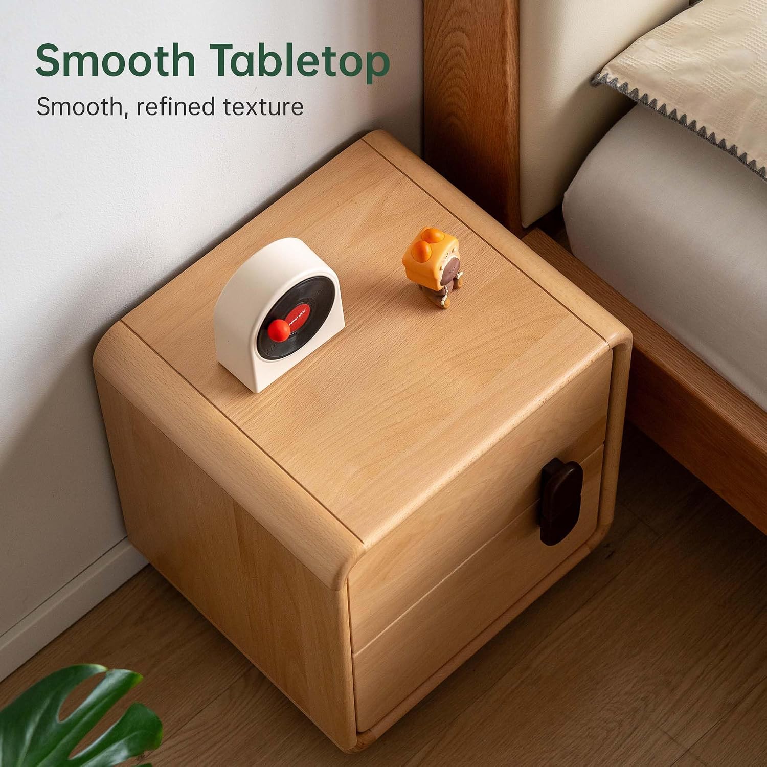 Прикроватная тумбочка из масси – обзор и цена Solid Wood Nightstand 2 Drawers