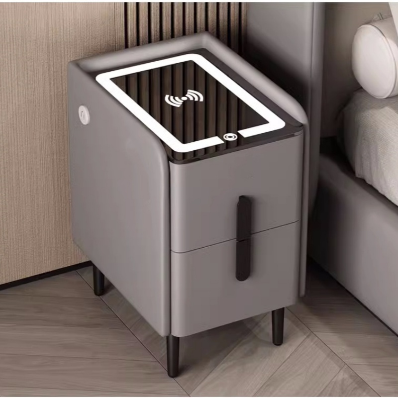 Умный прикроватный столик в ск – обзор и цена Solid Wood Nightstand 2 Drawers