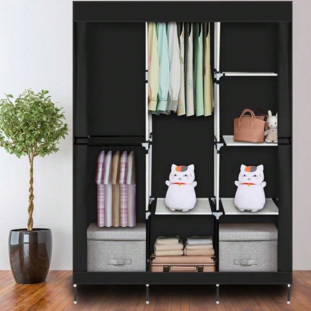 Портативный шкаф-гардероб длин – обзор и цена Wardrobe Closet Portable Fabric Cover