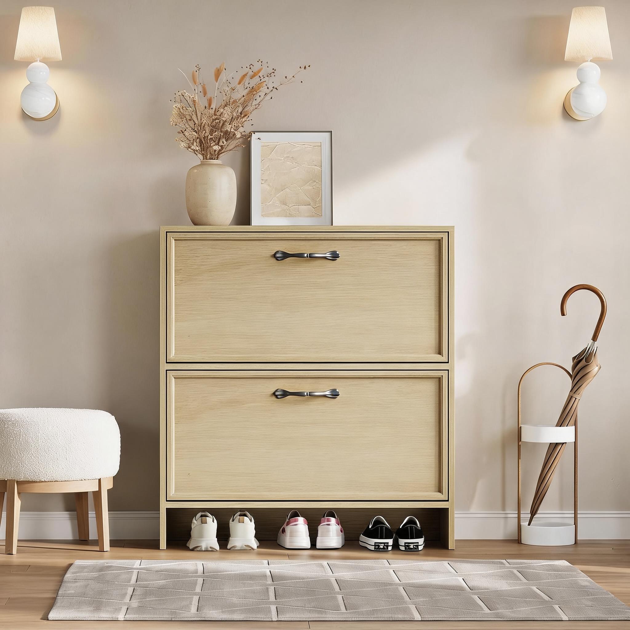 Тумба для обуви с двумя откидн – обзор и цена Shoe Rack Cabinet Narrow Entryway