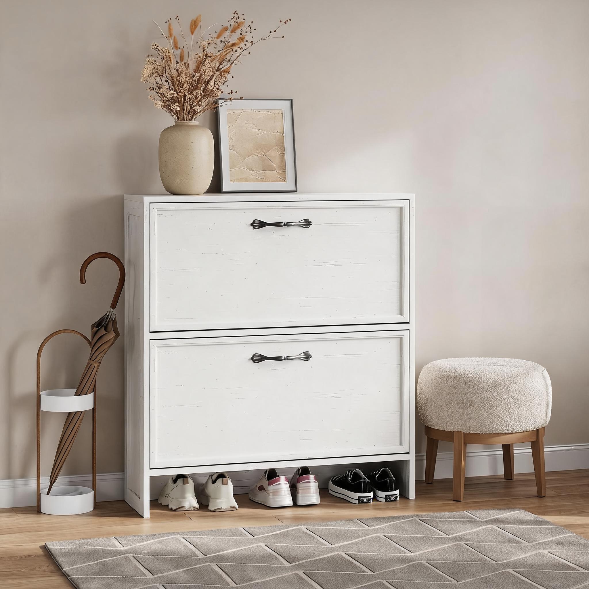 Тумба для обуви с двумя откидн – обзор и цена Shoe Rack Cabinet Narrow Entryway