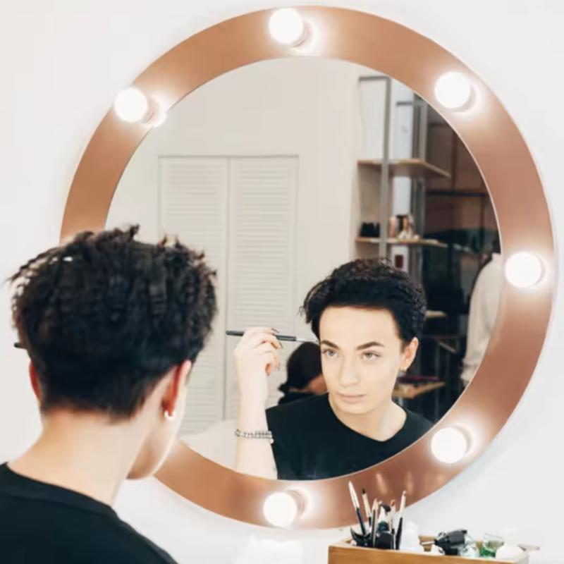 Светодиодные лампы для макияжа – обзор и цена Dressing Table Vanity With Lighted Mirror