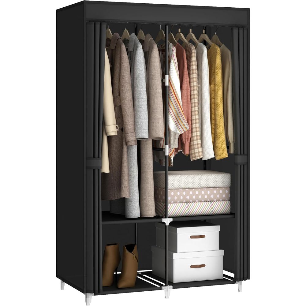 Портативный шкаф-гардероб для  – обзор и цена Wardrobe Closet Portable Fabric Cover