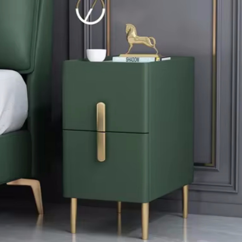 Однотонная деревянная прикрова – обзор и цена Solid Wood Nightstand 2 Drawers