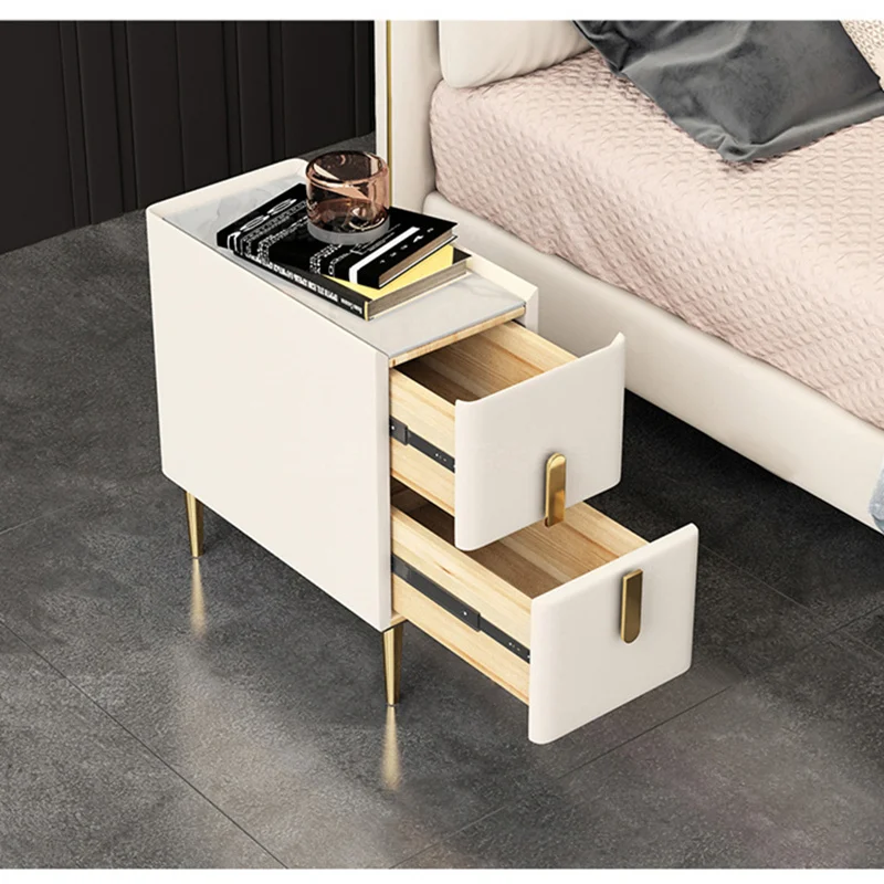 Однотонная деревянная прикрова – обзор и цена Solid Wood Nightstand 2 Drawers