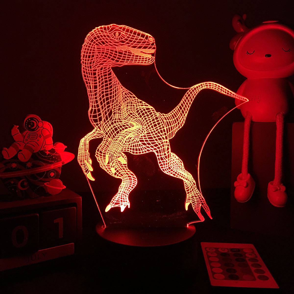 Ночник в виде динозавра 3D, де – обзор и цена Floating Nightstand With Led Light