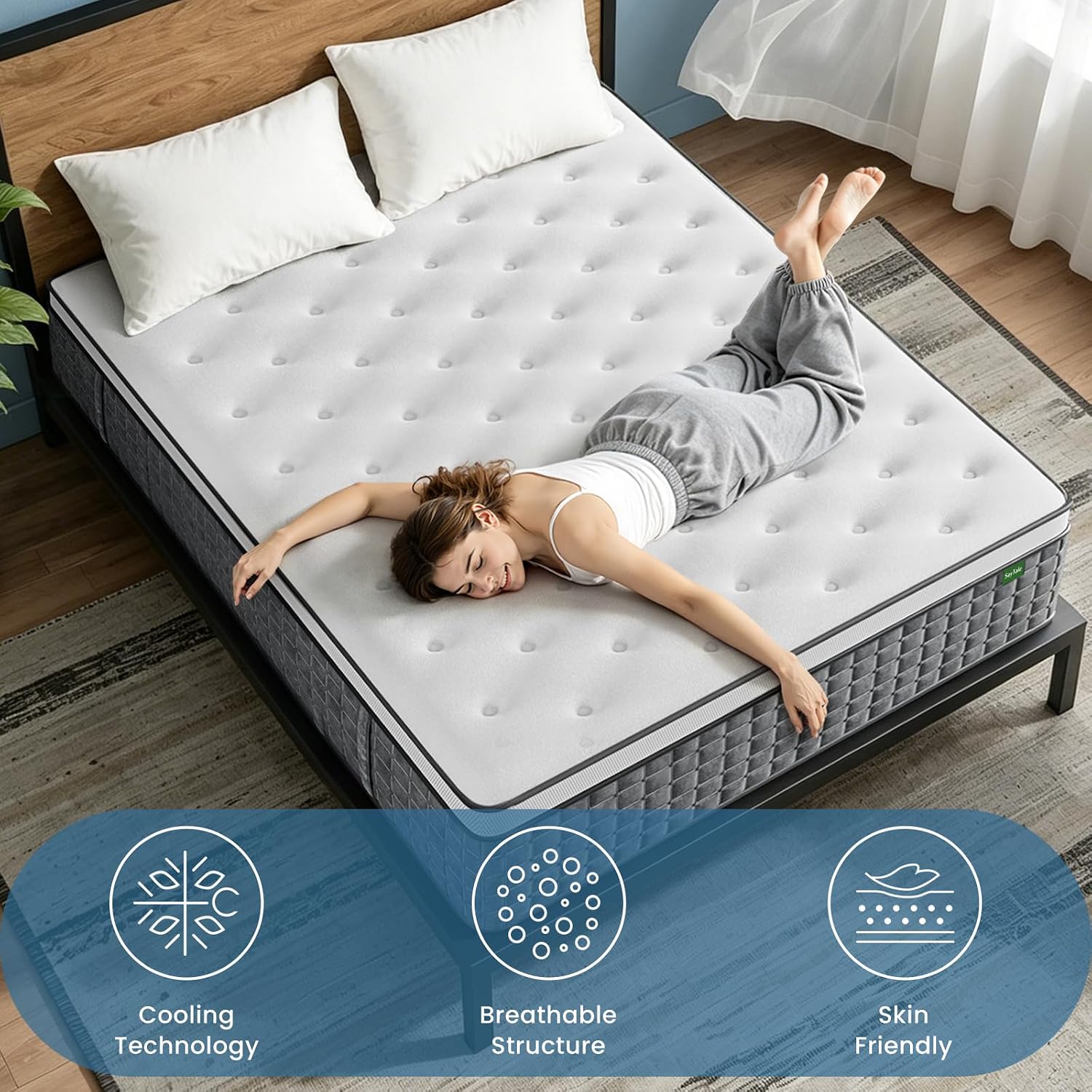 Матрас Queen, 12-дюймовый гибр – обзор и цена Memory Foam Mattress In A Box Queen