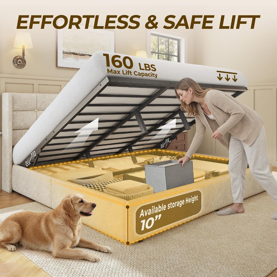 Размер: кровать с подъемным ме – обзор и цена Gas Lift Storage Bed Hydraulic